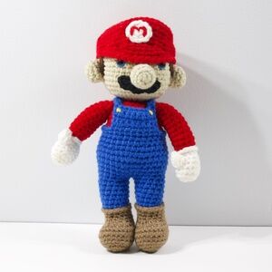 Super Mario 9.5in Knitted Stuffed Handmade Plush Figure